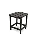 POLYWOOD SBT18BL South Beach 18″ Outdoor Side Table, Black