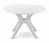 46″ Kettalux Plus Dining Table with Umbrella Hole Finish: White