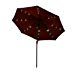 Outsunny 8.5' Solar LED Market Patio Umbrella (Wine Red)