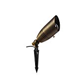 Makergroup LED Brass Spotlight Uplight 12V Low Voltage Landscape Outdoor Lighting Waterproof Solid Brass Uplight Spotlight Accent Lighting Fixture Included a 12V Warm White MR16 LED Light Bulb For Sale