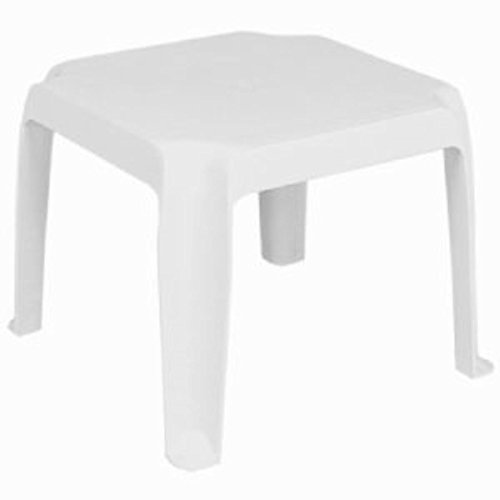 Compamia Sunray Resin Square Side Table White SET OF 2