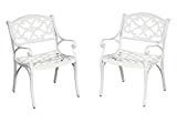 Home Styles 5552-802 Biscayne Arm Chair, White Finish, Set of 2 Review