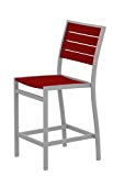 POLYWOOD A101FASSR Euro Counter Side Chair, Textured Silver/Sunset Red Review