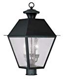 Livex Lighting 2169-04 Mansfield 3-Light Outdoor Post Head, Black Review Livex Lighting 2169-04 Mansfield 3-Light Outdoor Post Head, Black Review