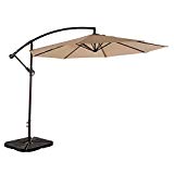 Cheap AMT Deluxe Offset Hanging 10′ Patio Umbrella,Beige