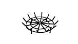 Round Spider Grate for Outdoor Fire Pit (27″ Diameter 4″ Legs) For Sale