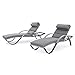 RST Brands Cannes Chaise Lounges Cushions, Charcoal Grey