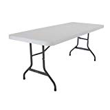 Lifetime 22901 Folding Utility Table, 6 Feet, White Granite Lifetime 22901 Folding Utility Table, 6 Feet, White Granite