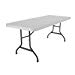 Lifetime 22901 Folding Utility Table, 6 Feet, White Granite