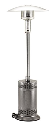 Patio Comfort Model PC02JSV Liquid Propane Portable Patio Heater with Jet/Silver Vein Finish and Push Button Ignition