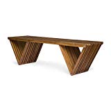 Great Deal Furniture Esme Outdoor Acacia Wood Bench, Teak Finish For Sale Great Deal Furniture Esme Outdoor Acacia Wood Bench, Teak Finish For Sale
