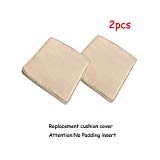 Do4U 2 Pcs Rattan Wicker Outdoor Dining Chairs Cushion Cover (2 Pcs Light Brown Cushion Cover) Do4U 2 Pcs Rattan Wicker Outdoor Dining Chairs Cushion Cover (2 Pcs Light Brown Cushion Cover)