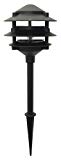 Moonrays 95725 Low Voltage Path Lighting Made Of Diecast Aluminum (3-Tier Design, Black Finish) For Sale