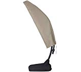 Grand patio Deluxe Patio Umbrella Cover for 9 to 10 FT Offset Umbrella with Curved Cantilever and Straight Pole, Waterproof Cantilever Umbrella Cover with Zipper, Weather-Resistant and Durable, Beige For Sale