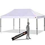ABCCANOPY 30+Colors Pop up Canopy 10 X 20-Feet Commercial Instant Canopy Kit Ez Pop up Canopy,Bonus Carrying Bag (10x20 White)