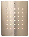PLC 1879 SN Figaro – One Light Wall Sconce, Satin Nickel Finish with Opal Acrylic Glass For Sale