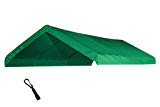 10X20 Heavy Duty Green Canopy Top Cover with Valance For Sale