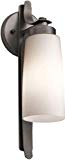 Kichler 49024AVI Vitalino 1-Light Exterior Wall Mount, Anvil Iron Finish with Satin Etched Cased Opal Glass For Sale Kichler 49024AVI Vitalino 1-Light Exterior Wall Mount, Anvil Iron Finish with Satin Etched Cased Opal Glass For Sale