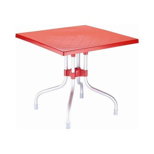 Compamia Forza Red Square Folding Table 31 Inch