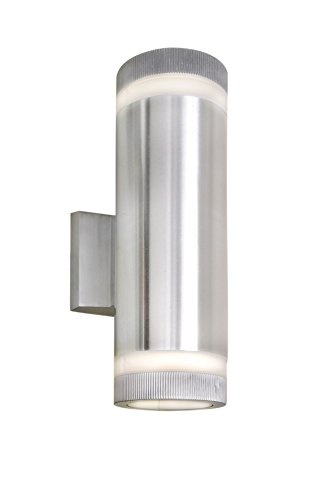 Cheap Maxim 6112AL Lightray 2-Light Wall Sconce, Brushed Aluminum Finish, Glass, R20 MB Incandescent Incandescent Bulb , 60W Max., Dry Safety Rating, Shade Material, Rated Lumens