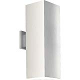 Progress Lighting P5644-30 6-Inch Up/Down Square with Heavy Duty Aluminum Construction and Die Cast Wall Bracket Powder Coated Finish, White