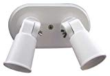 Lampholder , Double, Wht, PAR38, 2-150W Lampholder , Double, Wht, PAR38, 2-150W