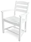 Cheap POLYWOOD TD200WH La Casa Café Dining Arm Chair, White