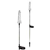 Lighthouse Solar Light Garden Stakes LED Multi-Color Changing Path Light Outdoor Decorative Figurines, Pack of 2 Lighthouse Solar Light Garden Stakes LED Multi-Color Changing Path Light Outdoor Decorative Figurines, Pack of 2