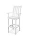 POLYWOOD Vineyard Bar Arm Chair (White)