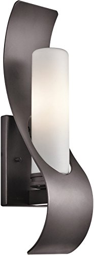 Kichler 49149AZ Zolder Indoor/Outdoor Wall 1-Light, Architectural Bronze