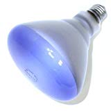 Sylvania 75BR40/FL/DAY/1/6/RP Light Bulb, 75W BR40 Blue Shade Halogen Flood
