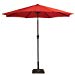 Hampton Bay YJAUC-171-Ruby 9 ft. Steel Crank and Tilt Patio Umbrella in Ruby
