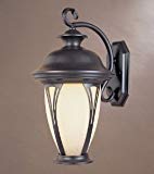 Designers Fountain 30511-AM-BZ Westchester Collection 1-Light Exterior Wall Lantern, Bronze Finish with Amber Glass Designers Fountain 30511-AM-BZ Westchester Collection 1-Light Exterior Wall Lantern, Bronze Finish with Amber Glass
