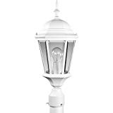 Progress Lighting P5482-30 Cast Post Lantern with Clear, Beveled Glass, Textured White Review