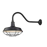 Black Gooseneck Barn Light with 14