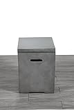 Century Modern Outdoor Fire Pit Storage Tank Table For Sale