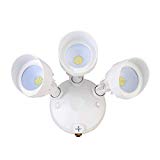 Cheap Bobcat Lighting 36 Watt Three Head Dusk to Dawn Photocell LED Flood Lights Adjustable Outdoor Flood Lighting 3200 Lumens 5000K All Metal Durable Design