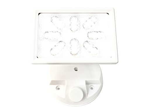 Aluminum Outdoor LED Non-Motion Security Flood Light with UL, 1606lumen, Waterproof, 18W 150W Incandescent Equiv, Patent Par Lens, Entryways, Easy Installation, Switch Controlled, White For Sale