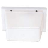 Sea Gull Lighting 4325-68 Outdoor One-Light Wall Fixture, White Finish with White Ribbed Polycarbonate Diffuser For Sale