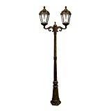 Gama Sonic Royal Bulb Solar Outdoor Double Head Lamp Post GS-98B-D-WB – Weathered Bronze Finish Review