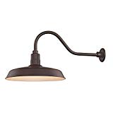 Bronze Gooseneck Barn Light with 18″ Shade Review