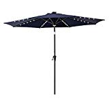 Cheap C-Hopetree 11 feet Solar Power 40 LED Lights Outdoor Patio Market Umbrella with Crank Winder, Push Button Tilt, Navy Blue Cheap C-Hopetree 11 feet Solar Power 40 LED Lights Outdoor Patio Market Umbrella with Crank Winder, Push Button Tilt, Navy Blue