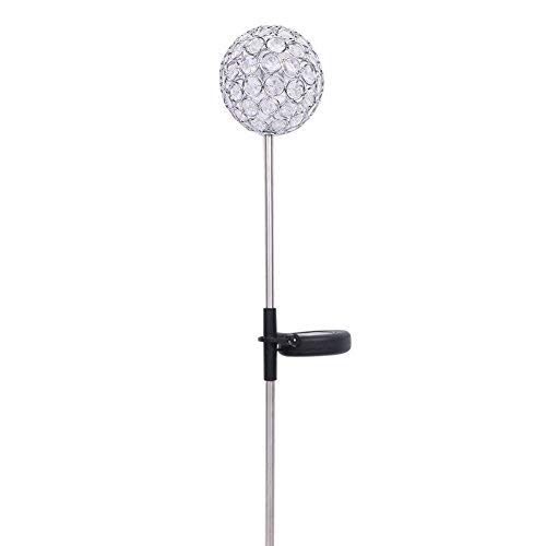 Solar Crystal Ball Globe Light , Solar Power Multi-color Color changing LED Decorative stake Garden Yard Light