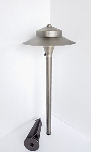 Pinnacle Lights Solid Brass Andromeda Path Light By LED Low Voltage Outdoor Landscape Lighting