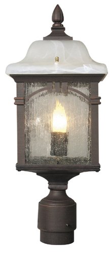 Special Lite Products Sonoma F-3750-CP-WA Large Post Mount Light, Copper For Sale
