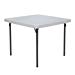 Lifetime 22315 Folding Square Card Table, 37 Inch Top, White Granite