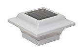 Classy Caps SL082W Imperial Solar Post Cap, 2.5″ x 2.5″, White Powder coated Aluminum Classy Caps SL082W Imperial Solar Post Cap, 2.5″ x 2.5″, White Powder coated Aluminum
