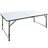 4′ Folding Table Portable Adjustable Folding Camping Table Indoor Outdoor Picnic Party Dining Camp Tables For Sale