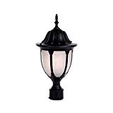 Acclaim 5067BK/FR Suffolk Collection 1-Light Post Mount Outdoor Light Fixture, Matte Black For Sale