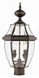 Trans Globe Lighting 4321 WB Outdoor Courtyard 21.5″ Postmount Lantern, Weathered Bronze For Sale